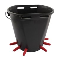 Lämmereimer Eco, 9 Liter, komplett mit Saugern, Kunststoffventilen und Kunststoffhalterung